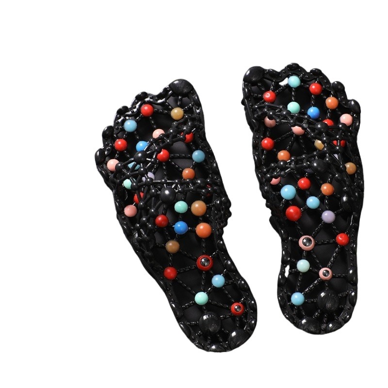 Health & Wellness Llc - Chaussons d'été antidérapants à granules pour