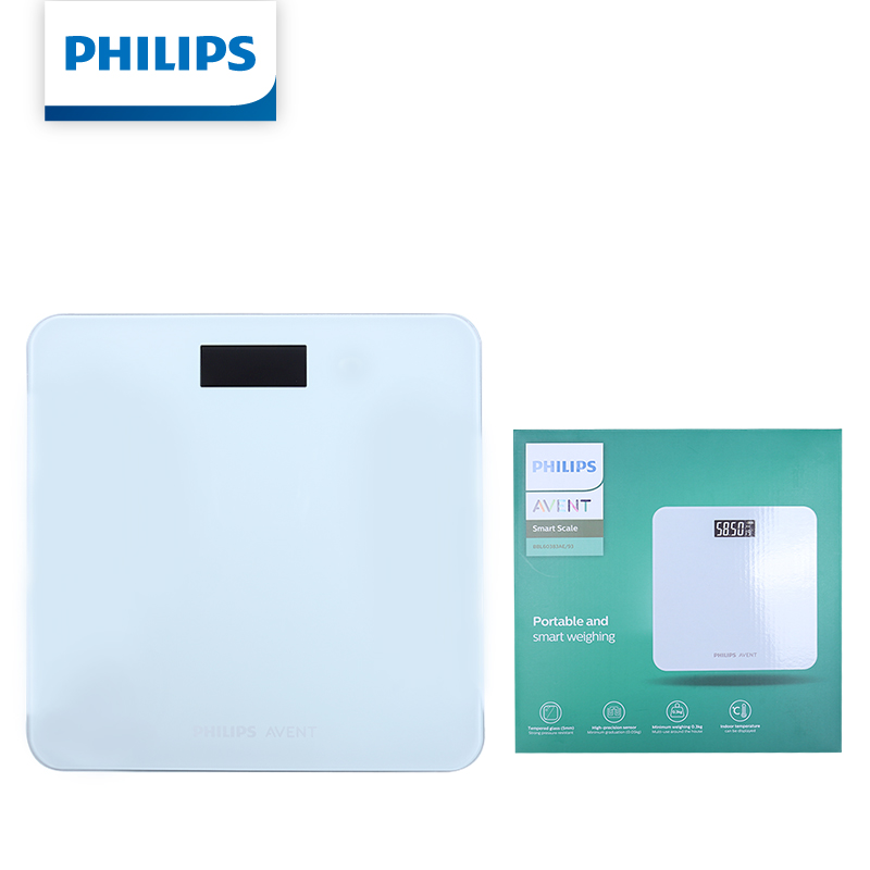 Digital Body Weight Scale - Balance connectée Avent avec écran LCD,