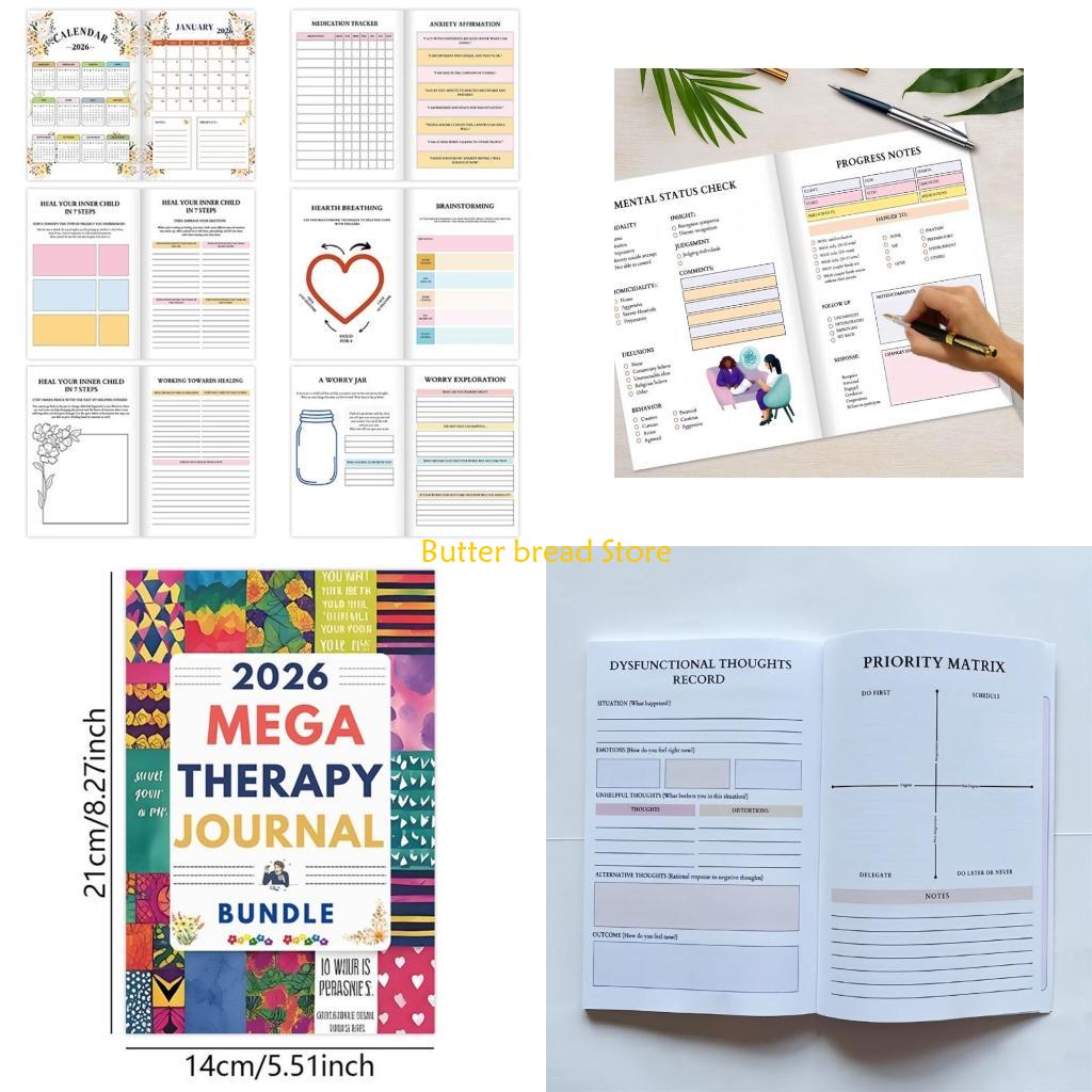 Health Wellness Activities - Journal récupération santé mentale W89C, planificateur