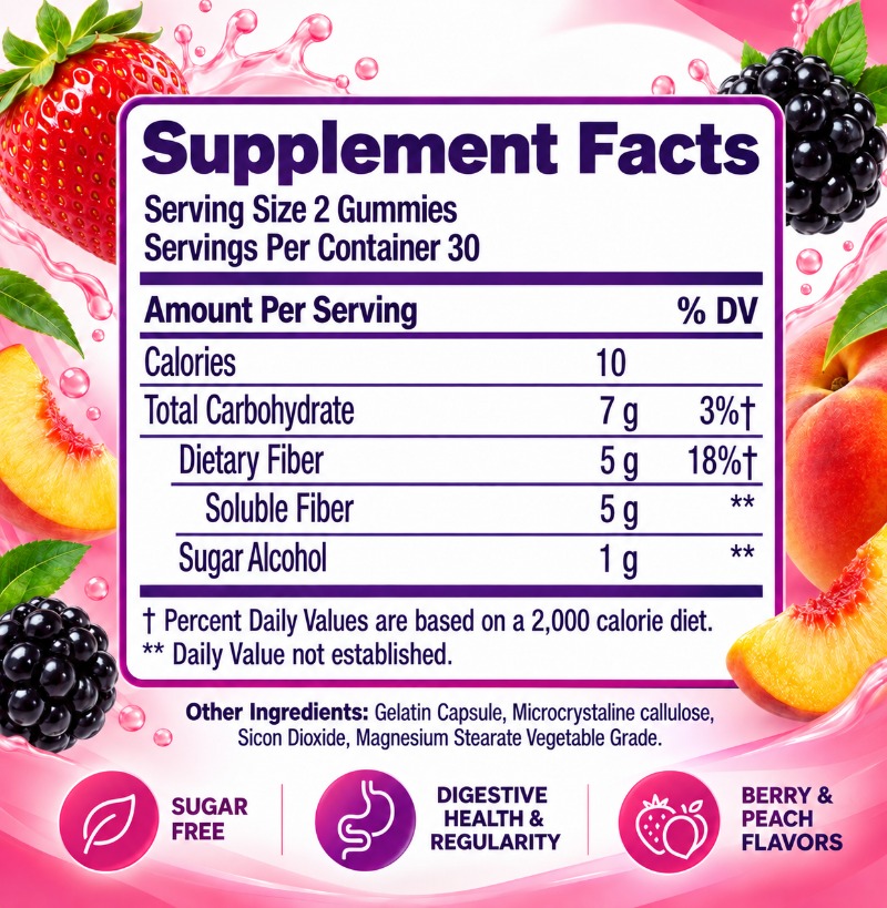 Fiber Well Gummies - Équilibre - Health Wellness Gummies avis et prix