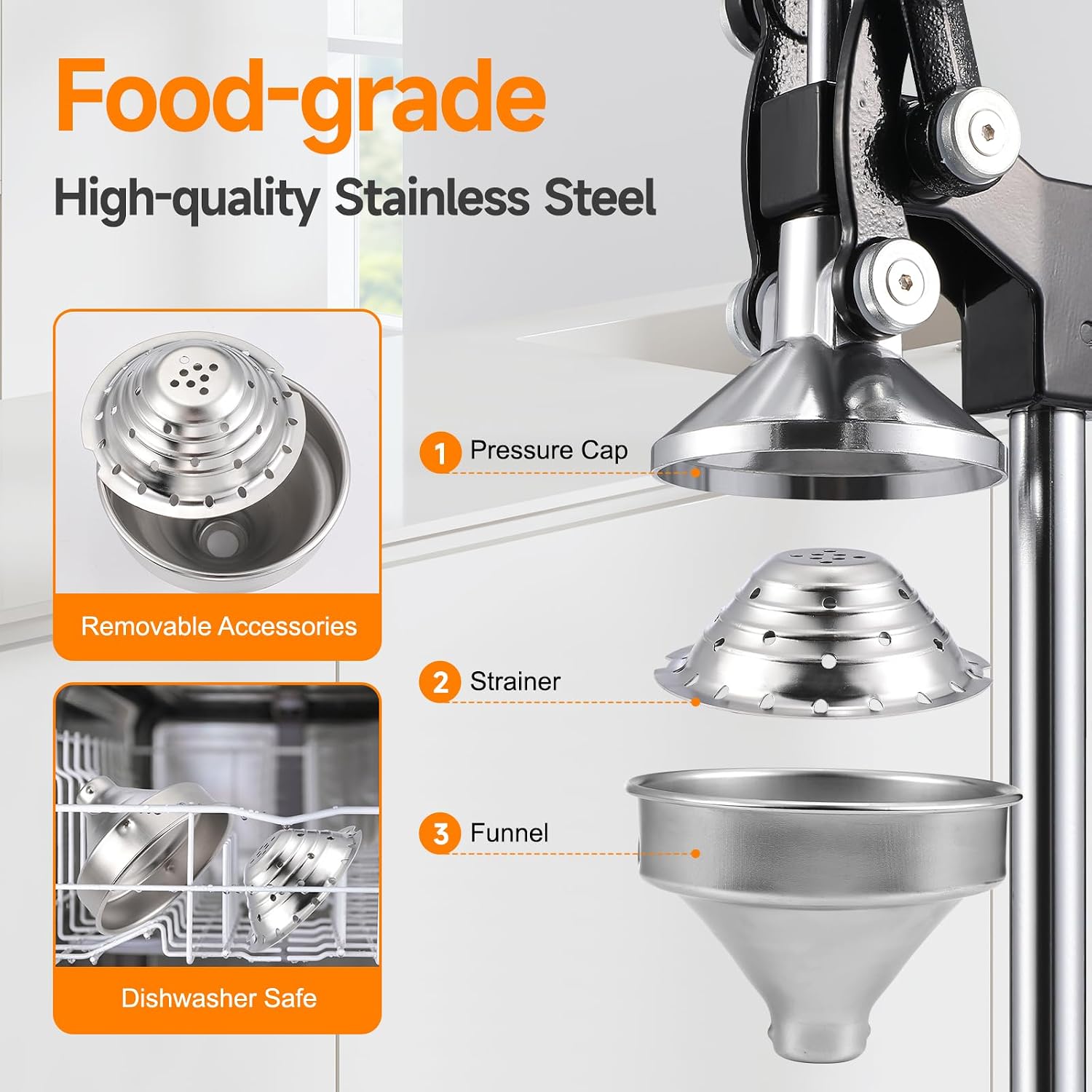Presse-agrumes manuel en fonte - Cold Press Juicer avis et prix