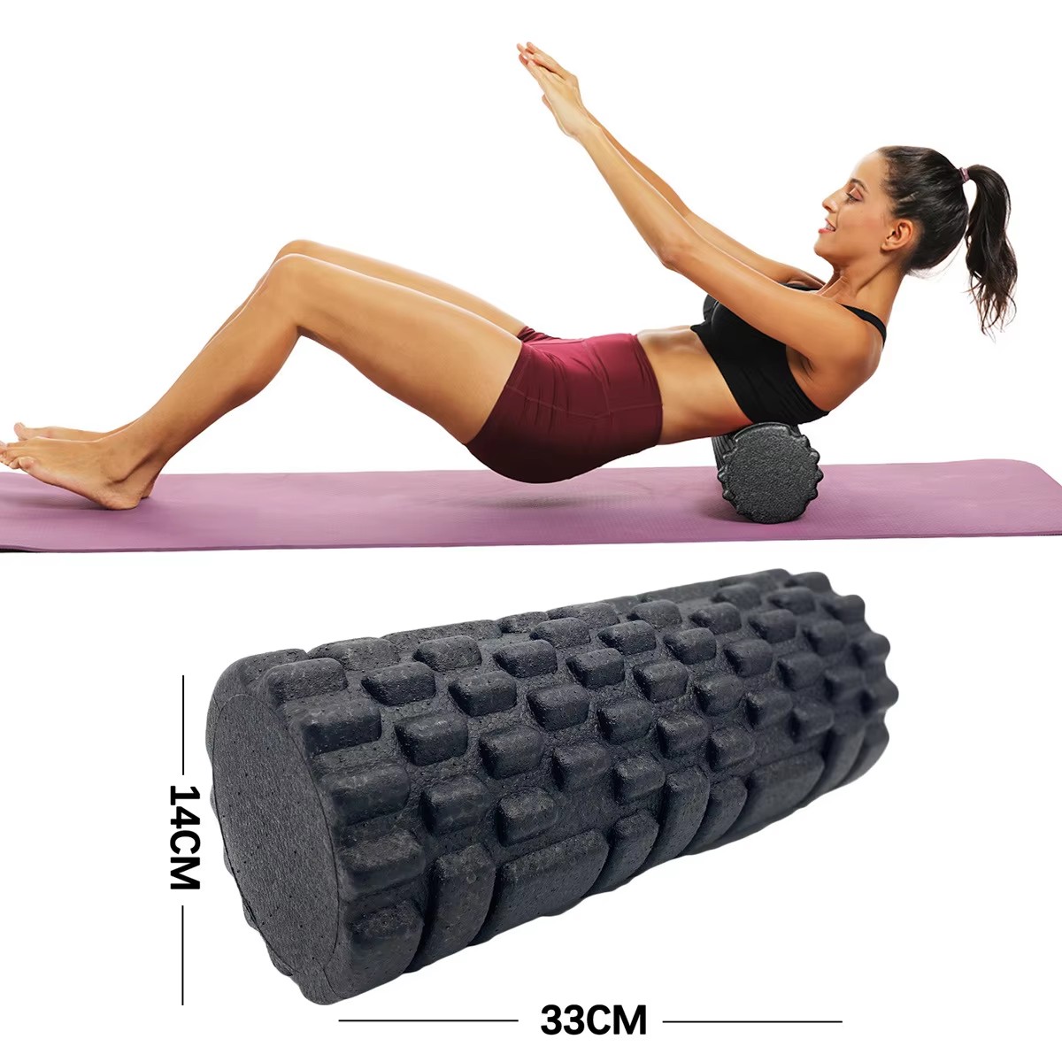 30/33cm Fitness rouleau de mou - Foam Roller Trigger Point avis et prix