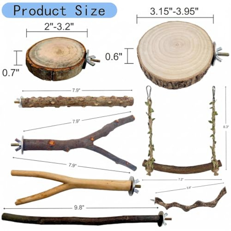 8 perchoirs en bois naturel po - Health & Wellness Llc avis et prix