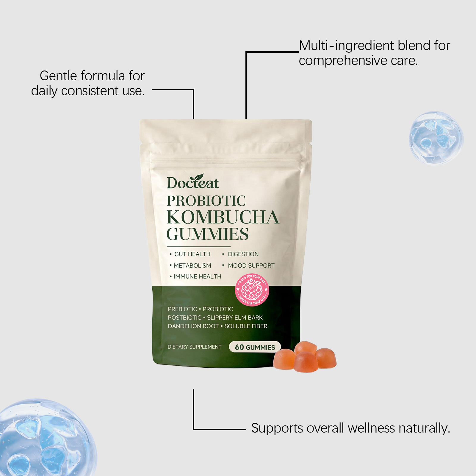Gommes Probiotiques pour Adult - Health Wellness Gummies avis et prix