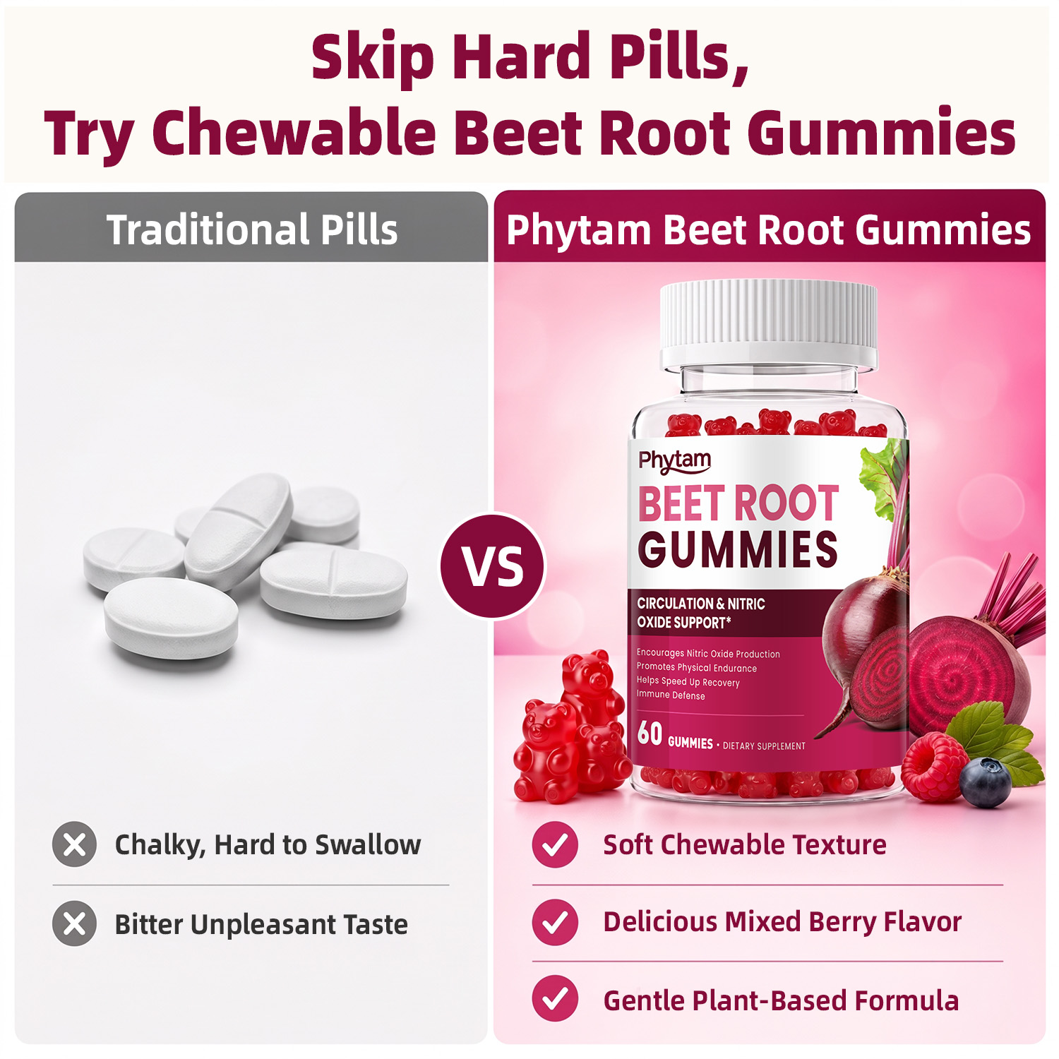 Complément de betterave, souti - Health Wellness Gummies avis et prix