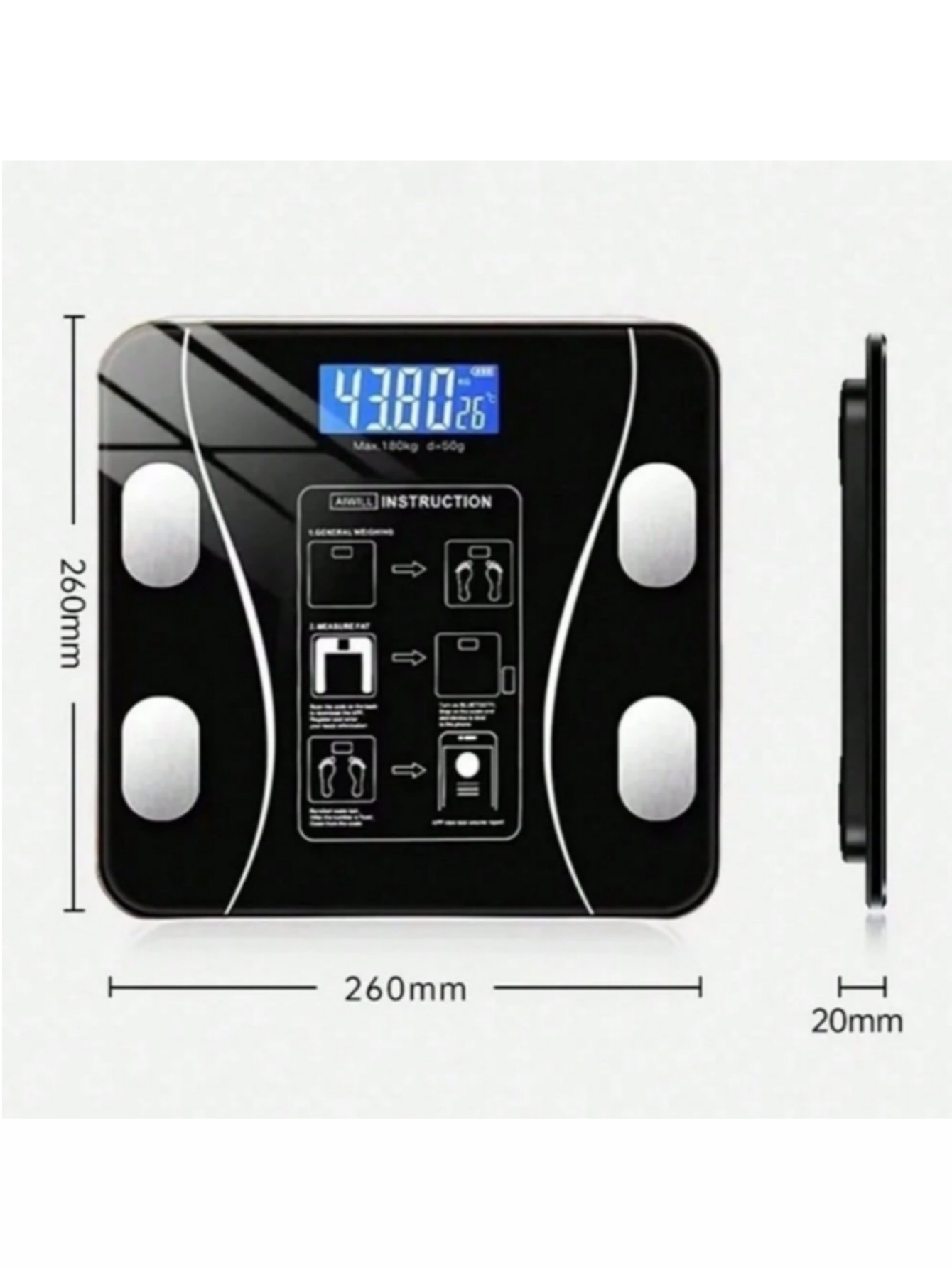 Balance corporelle numérique i - Digital Body Weight Scale avis et prix