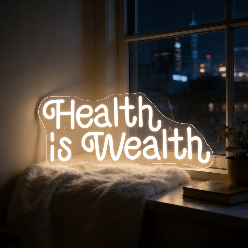 Enseigne néon LED « La santé e - Health Wellness And Lifestyle avis et prix