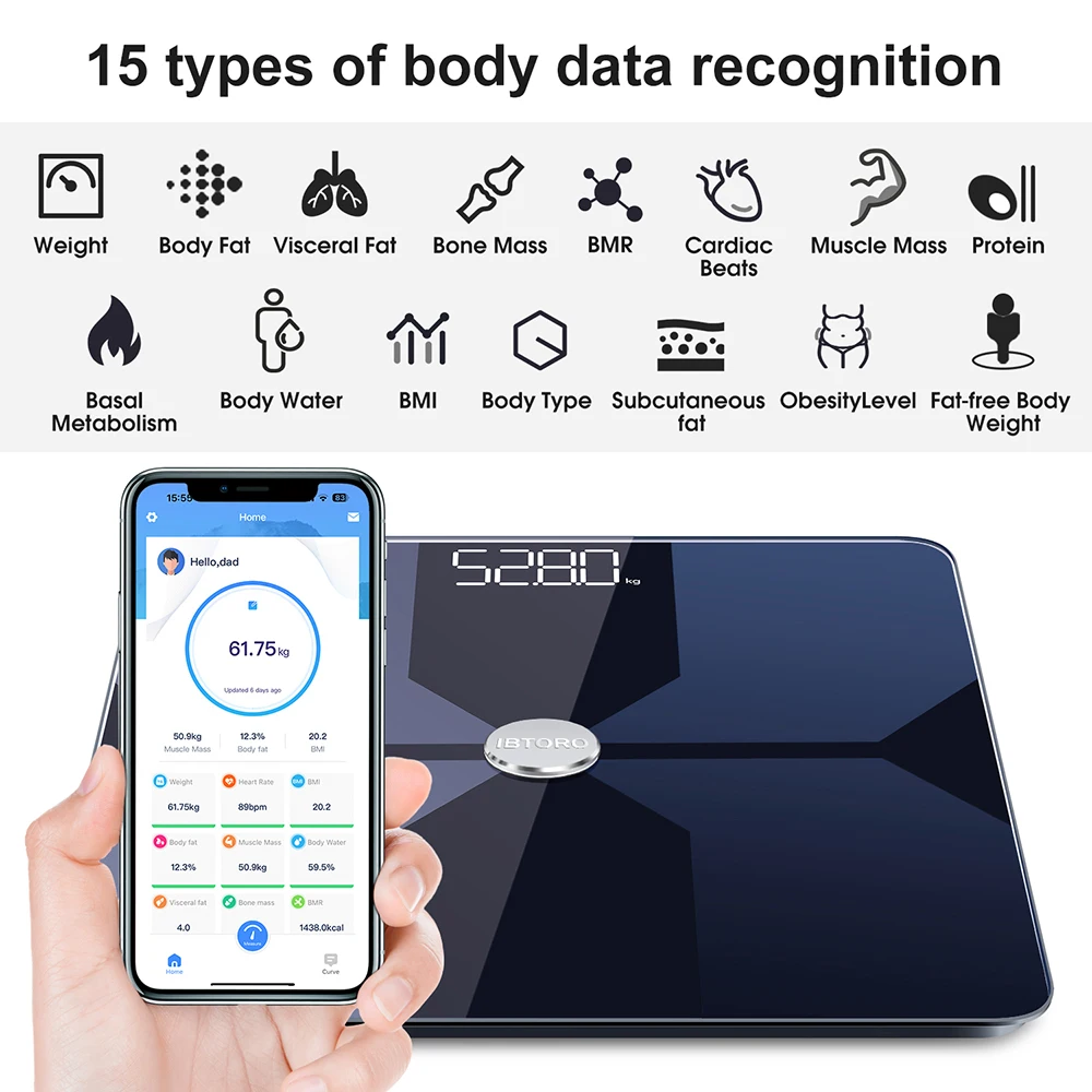 Balance de graisse corporelle  - Digital Body Weight Scale avis et prix