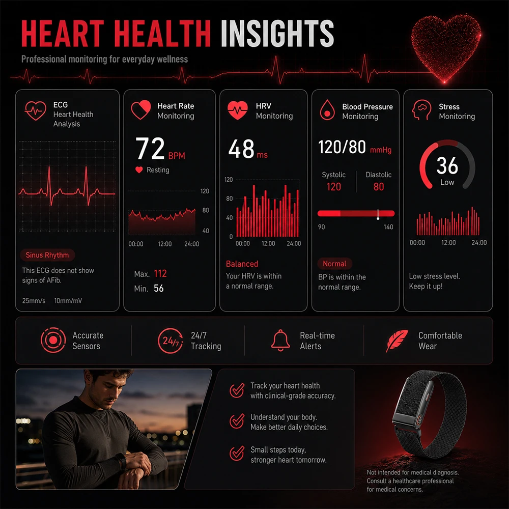 Bracelet intelligent de santé, - Health Wellness Activities avis et prix
